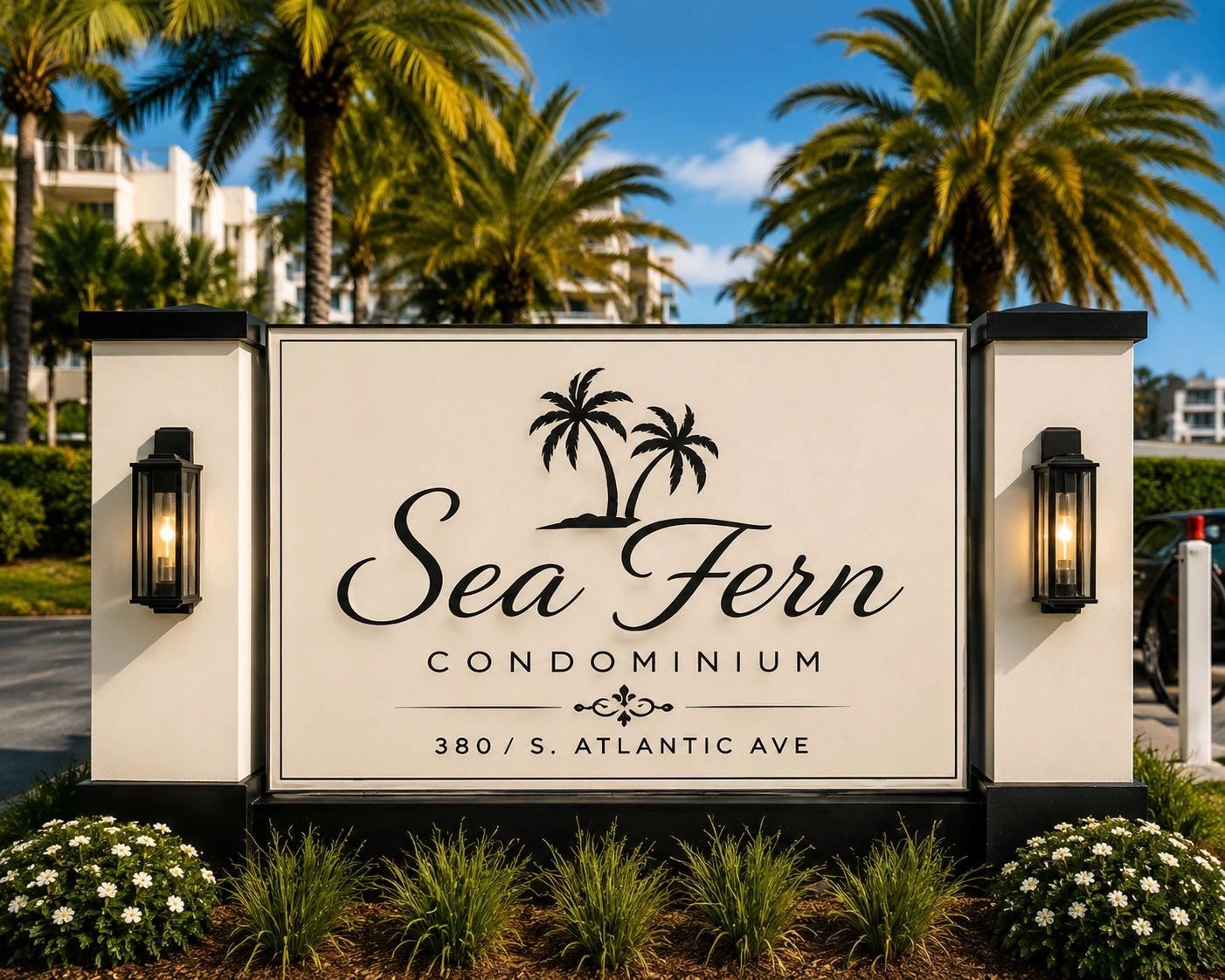 Sea Fern Condominium sign