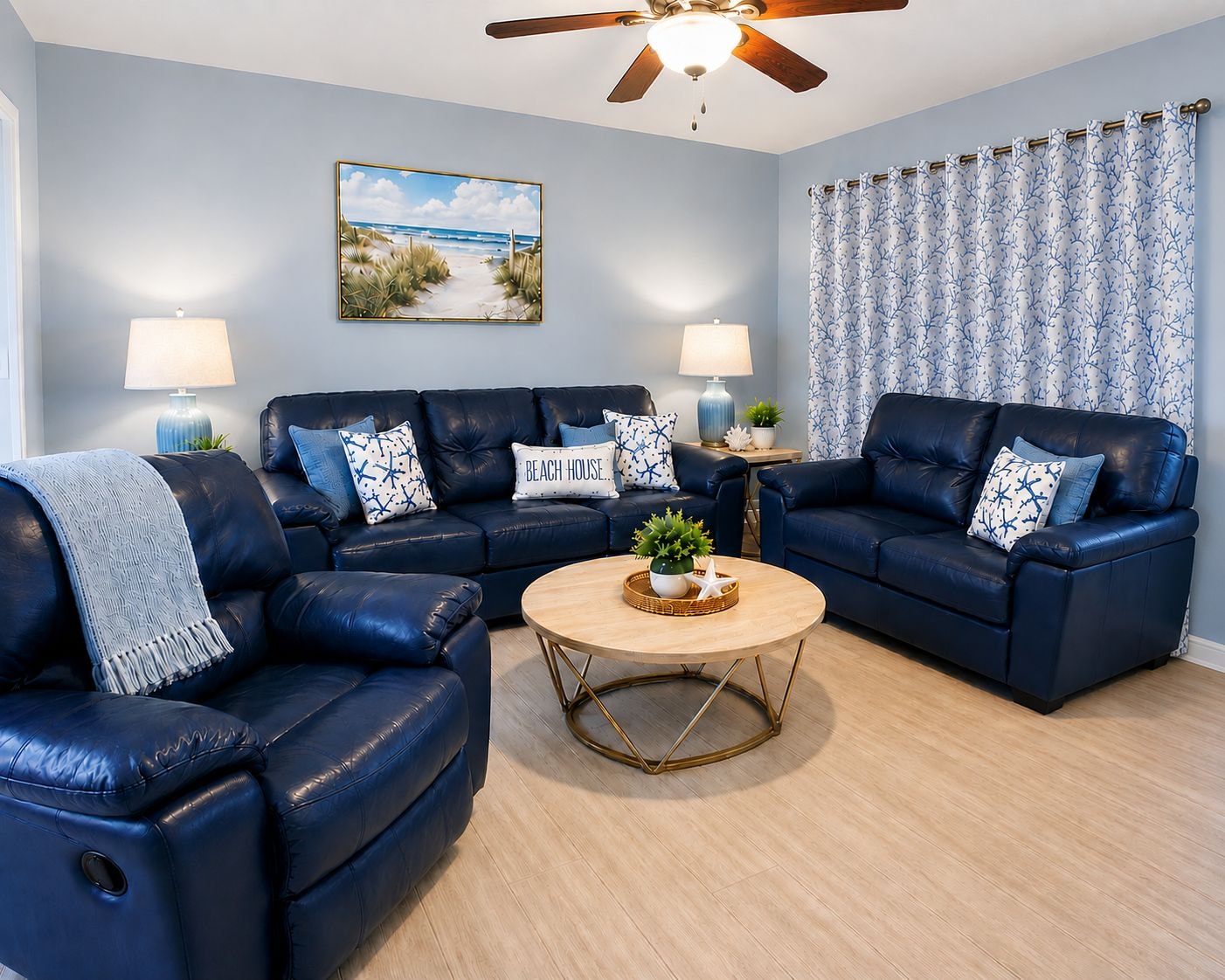 Unit 304 living room with ocean view